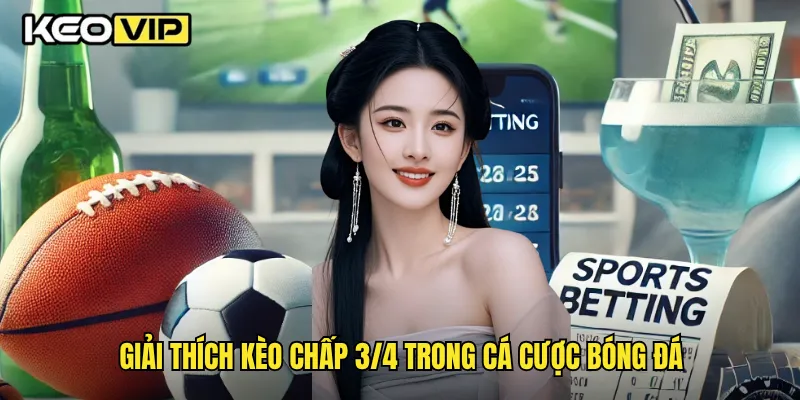 Giải thích kèo chấp 3/4 trong cá cược bóng đá